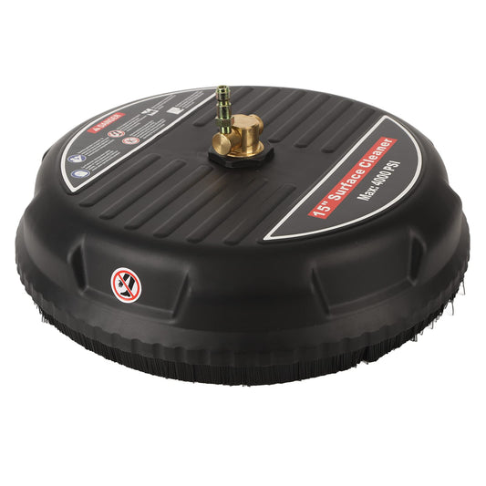 TRELVEX 15inch Pressure Washer Surface Cleaner with Connecting Rod, Quick Connector, Power Washer Attachment 4000 PSI, Defult