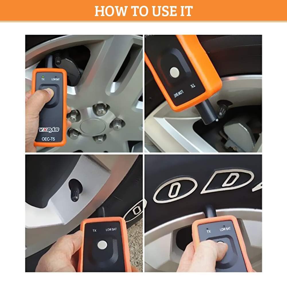 VXDAS TPMS Relearn Tool for GM Tire Sensor TPMS Reset Tool Tire Pressure Monitor system Activation Tool OEC-T5 for GM Buick/Chevy/Cadillac Series Vehicles 2023 Edition