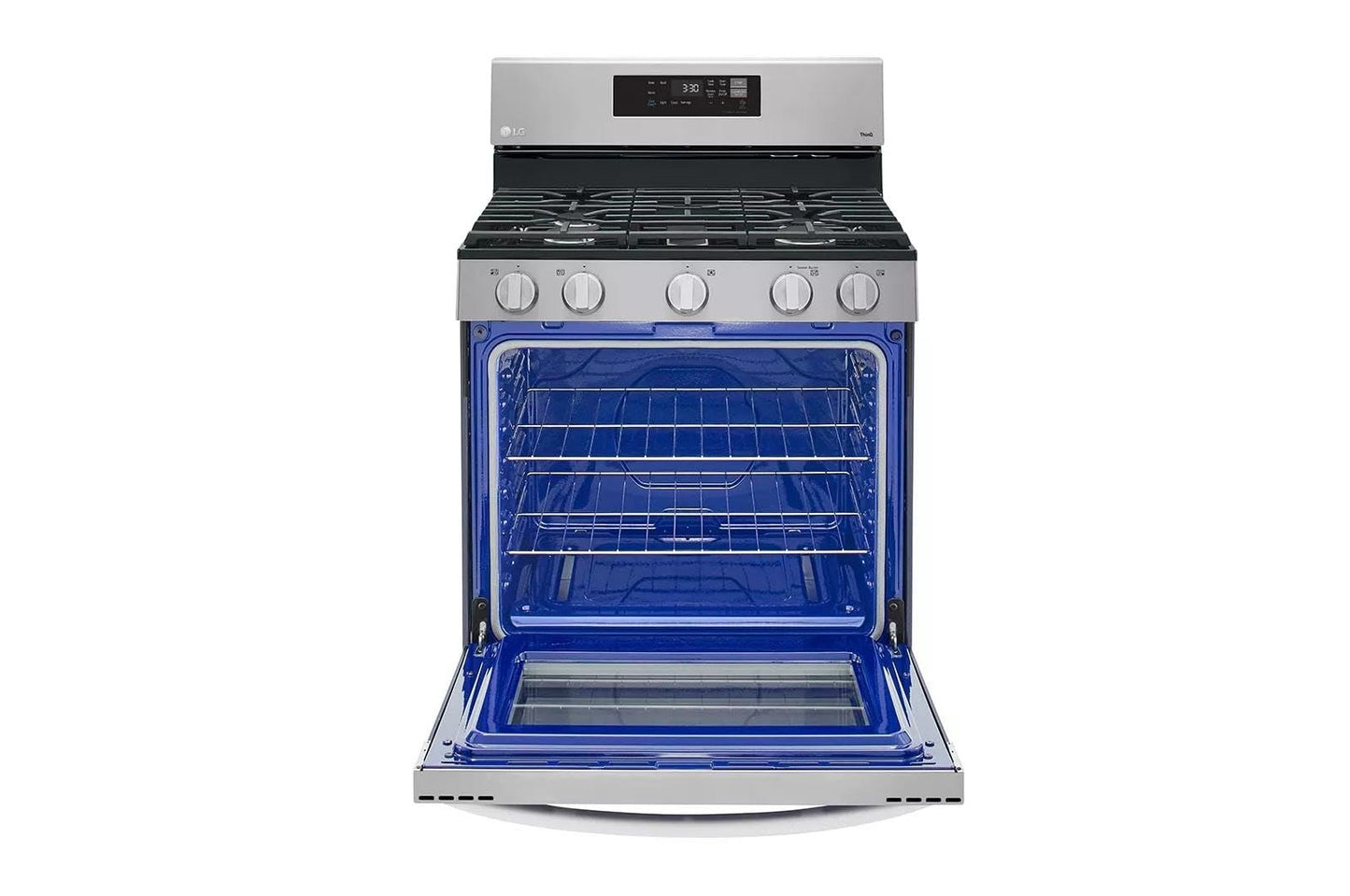 LG LRGL5821S 30 in. 5.8 cu.ft. Smart Single Oven Gas Range with EasyClean, Wi-Fi Enabled in. Stainless Steel