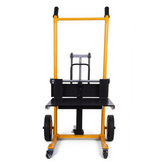 Mini Forklift Foldable Transport Lifting Cart with Swivel Wheels Portable Pallet Jack Table Cart Wear Resist for Household Warehouse Factory