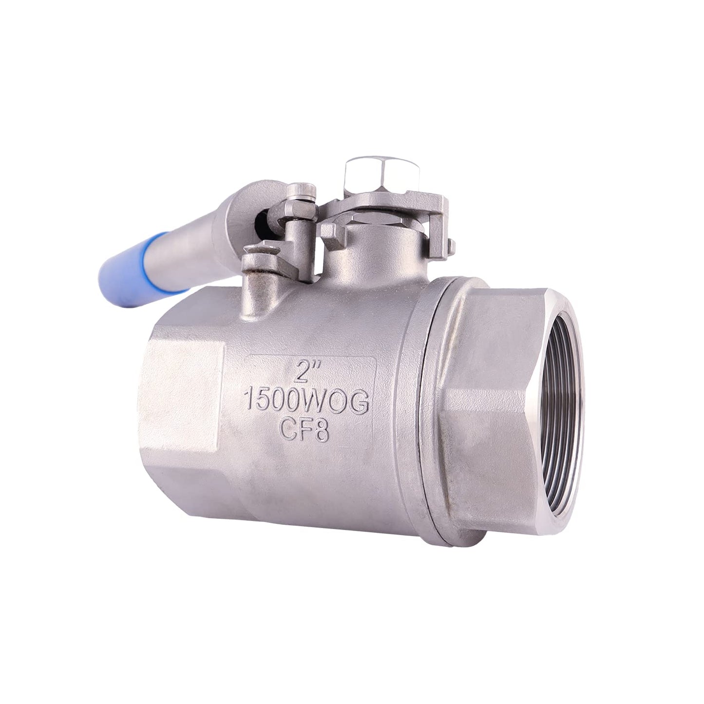 ARITA Spring Return "Deadman" Handle Ball Valve 2", Stainless Steel 304 Full Port 1500PSI for Water, Oil & Gas, Female NPT