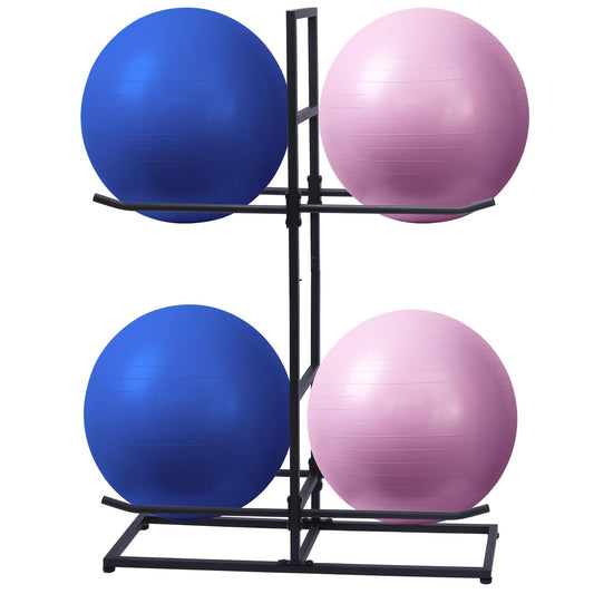 MEIPEIQIZHI Medicine Ball Rack, Stabilising Ball Rack, Yoga Ball Holder Exercise Ball Holder Equipment Storage Rack for ommercial Gym, Studios, Home Gyms