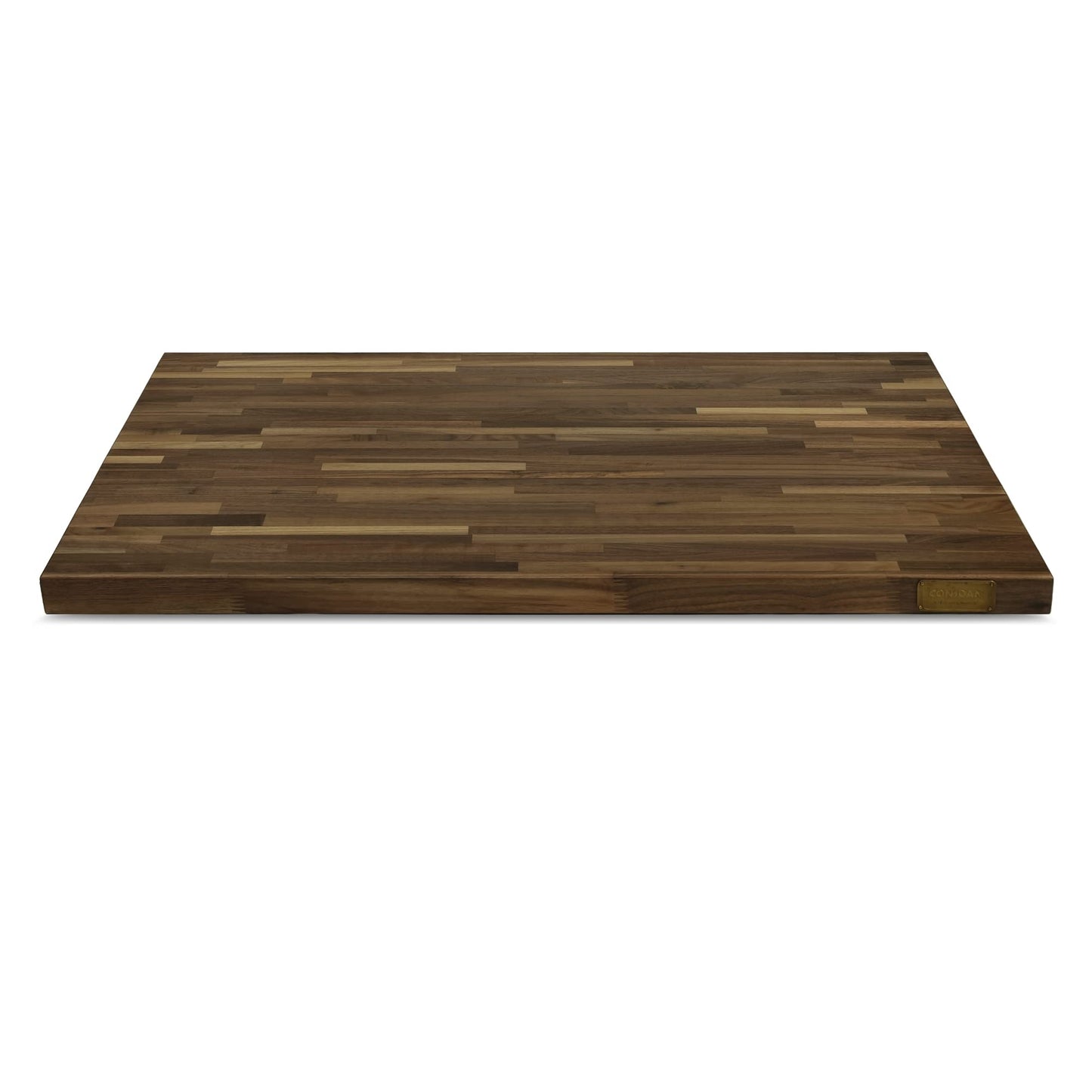 CONSDAN Butcher Block Counter Top, Walnut Solid Hardwood Countertop, Wood Slabs for Kitchen, Reversible, Both Side Polished, Prefinished with Food-safe Oil, 1.5" Thickness, 84"x25"