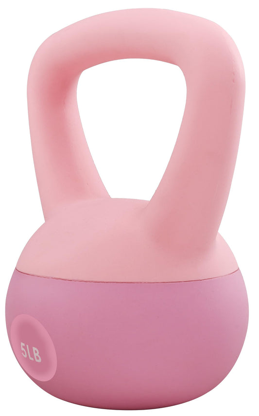 Fitvids Soft Kettlebells - Sea and Iron Sand Filled Weights for Women and Men - Color Coded Soft Vinyl Kettlebells, Multiple Sizes