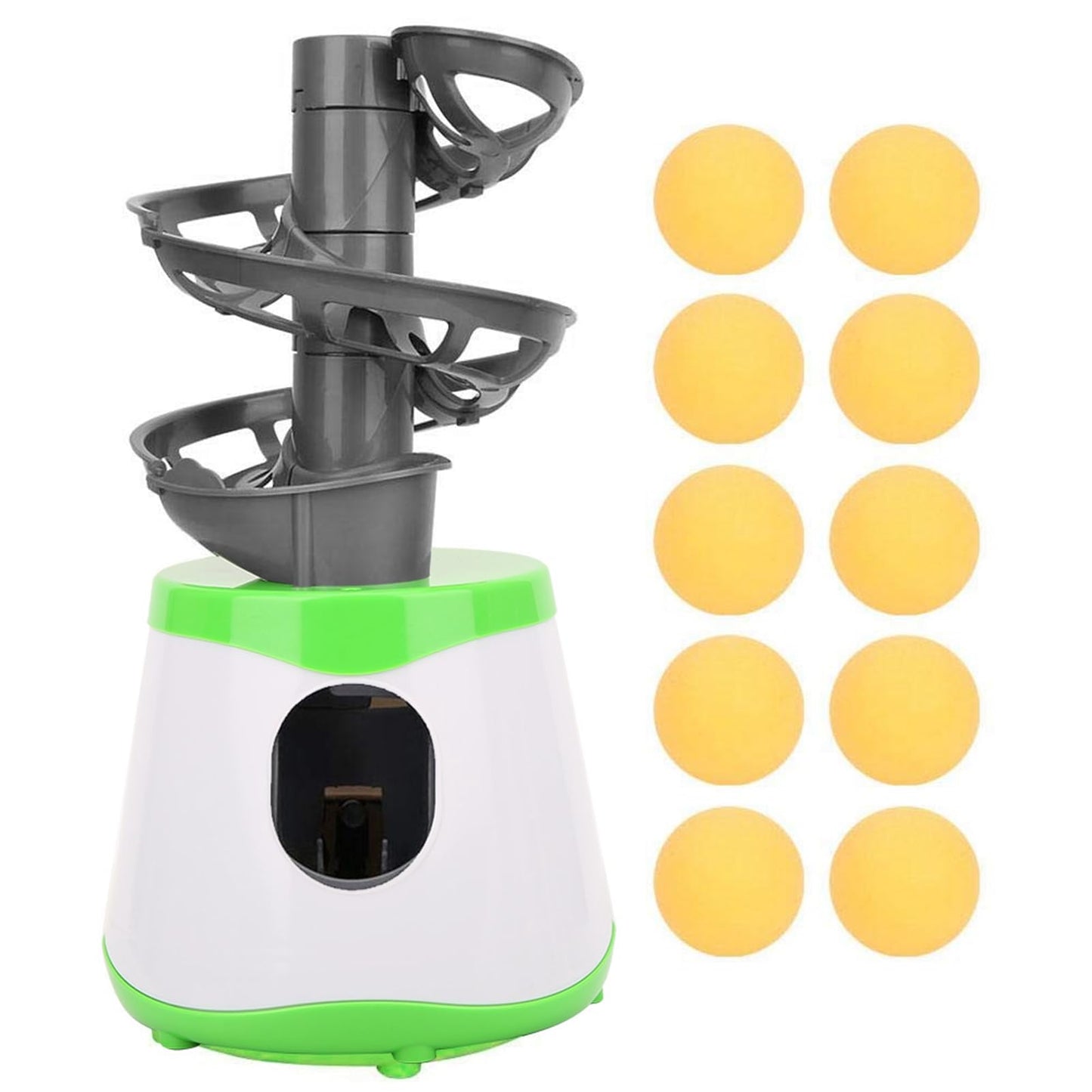 Machine, Portable Table Tennis Trainer Ball Automatic Launcher Lightweight ABS Training Machine for Children Entertainment 10 Balls Included Tennis Ball Launcher Machine