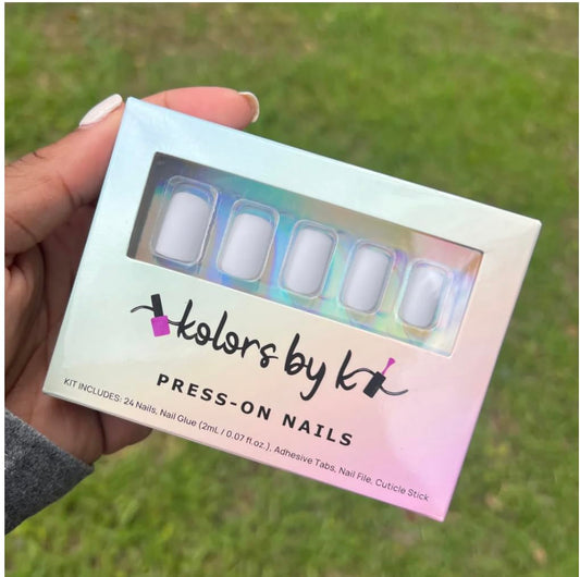 Kolors by K High Definition (White Matte) Press-ons