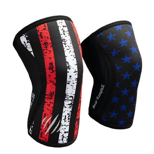 Bear KompleX Knee Sleeves for Men & Women - 5mm Compression & Heat Retention Neoprene Compression Knee Brace for Weightlifting, Squats & Powerlifting