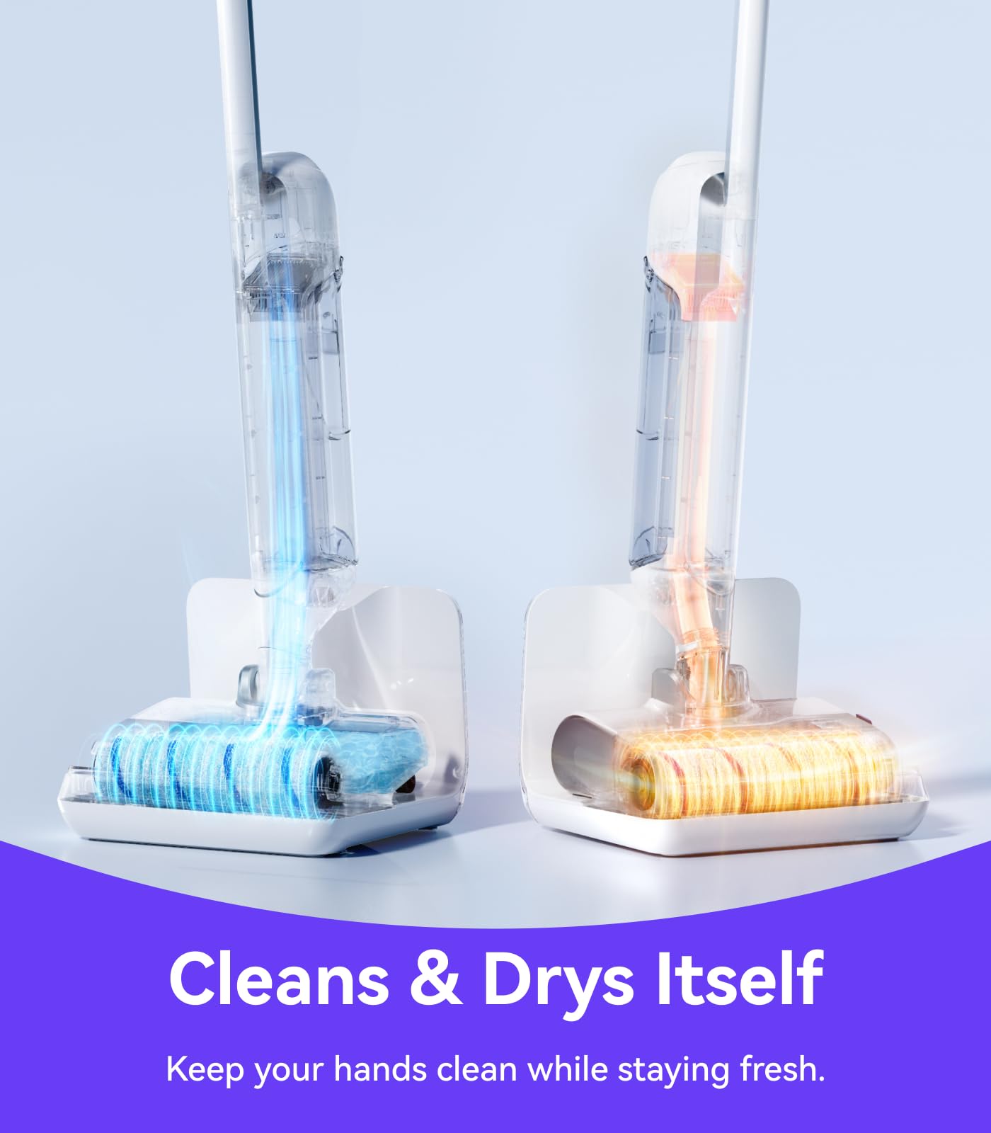 NARWAL S10 Pro Lightweight Cordless Vacuum Mop, Wet Dry Vacuum Cleaner, Self-Cleaning & Drying, 180° Flexibility, 50min Runtime Floor Cleaner (Renewed)