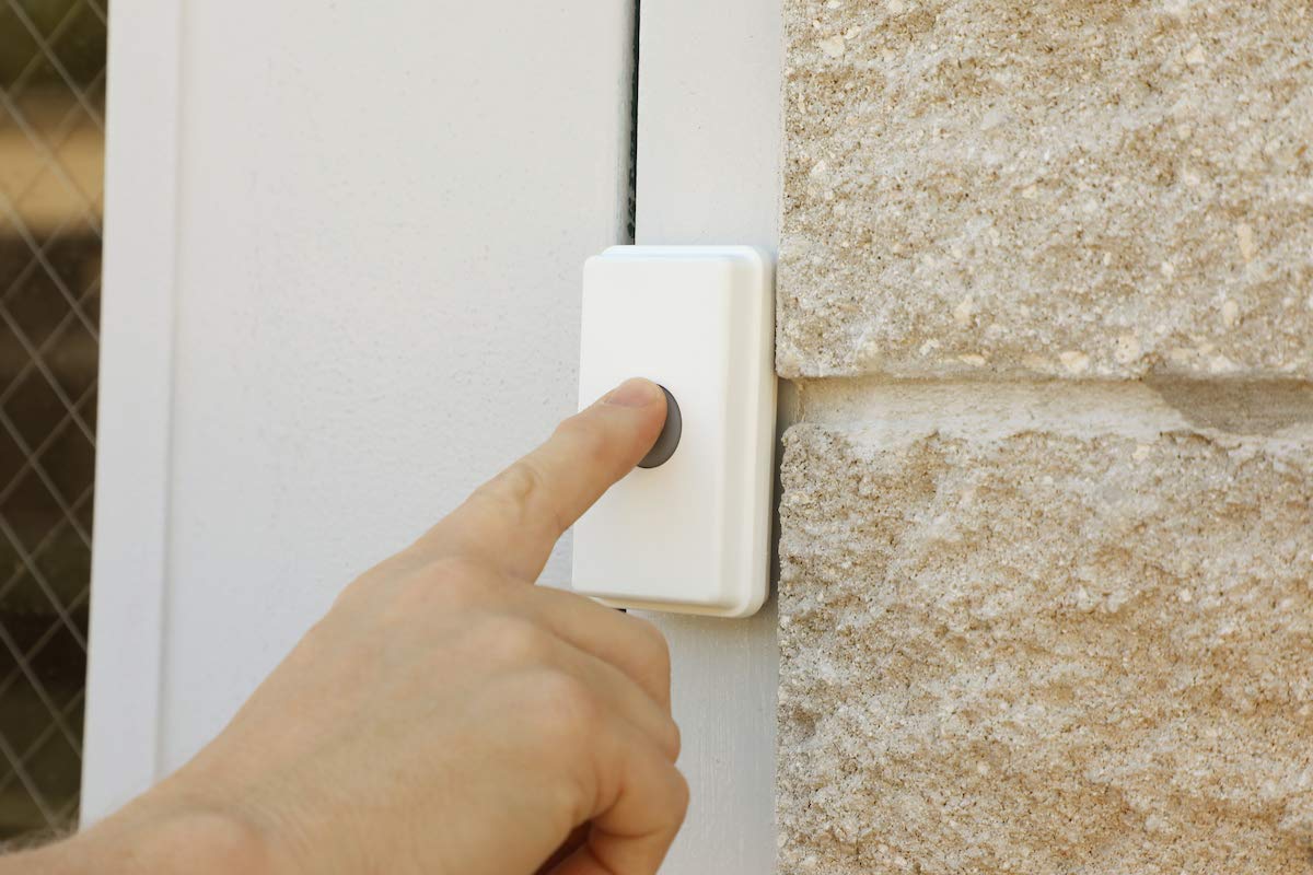 Safeguard Supply Extra Loud Doorbell- 120db Door Buzzer for Business Entry - Unique Loud Wireless Doorbell for Noisy or Large Areas - One Door Buzzer Entry System Kit Provides Complete Coverage
