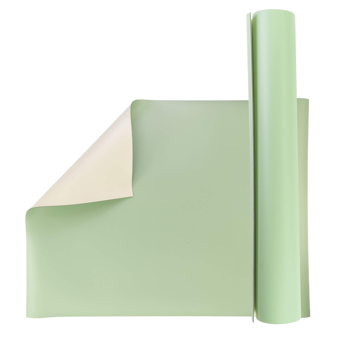 Pacific Arc Vinyl Board Cover. Self Healing and Stain Resistant Green/Ivory Sheet, 43.5 inches by 84 inches