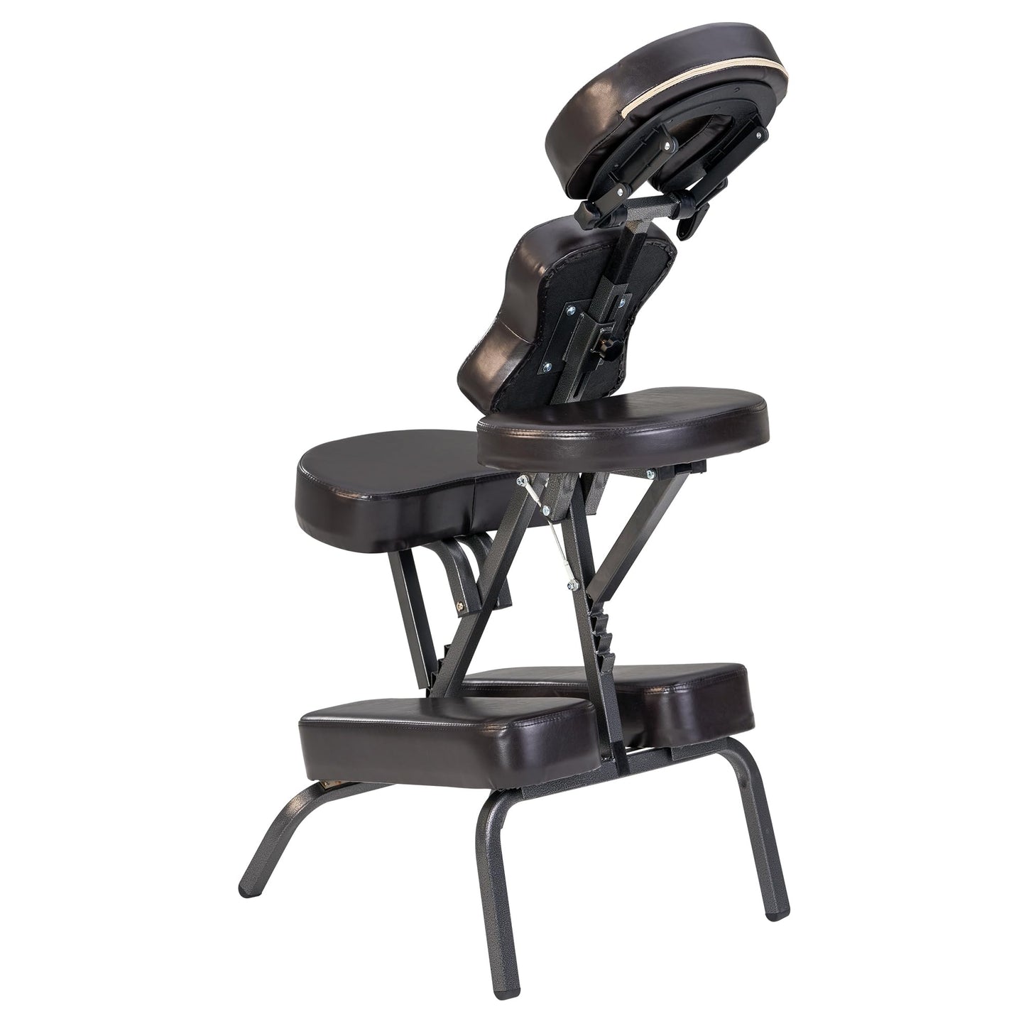 Master Massage Bedford Massage Chair Full Body Portable- Lightweight Massage Chair with Carrying Case-Tattoo Chair Height Adjustable Folding Chair Face Cradle Salon SPA (Coffee)