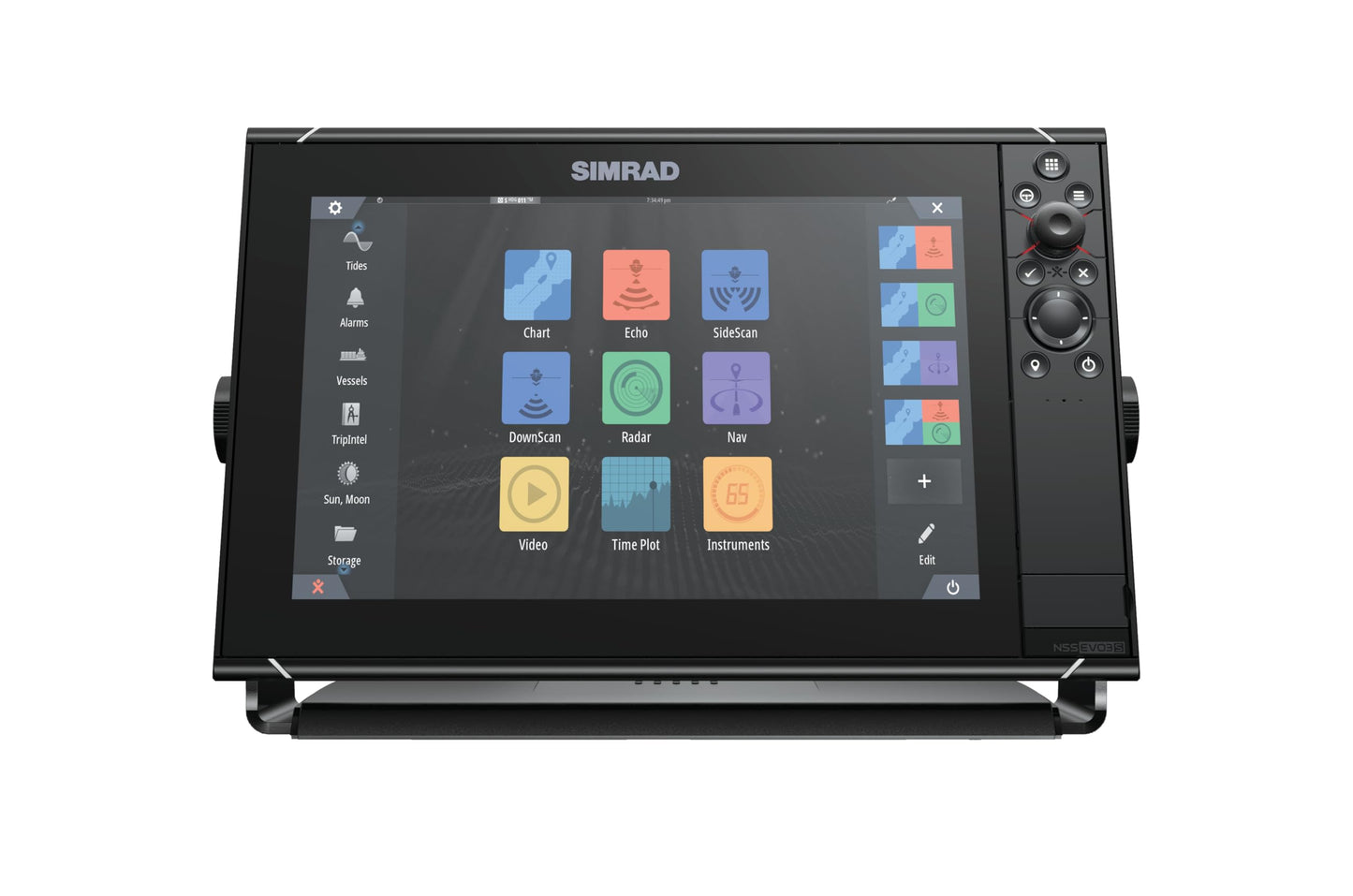 Simrad 000-15403-002 NSS12 Evo3S Chartplotter and Fishfinder with Preloaded C-MAP US Enhanced Charts, 12 Inch Display, Black