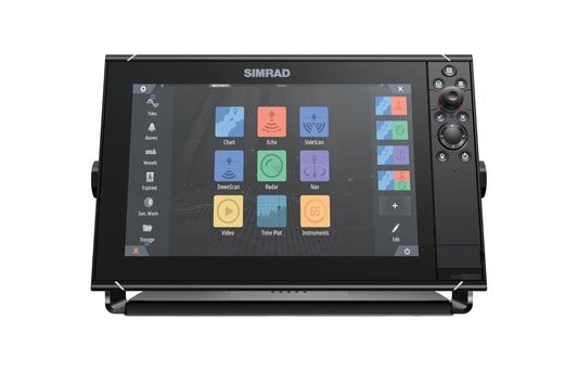 Simrad 000-15403-002 NSS12 Evo3S Chartplotter and Fishfinder with Preloaded C-MAP US Enhanced Charts, 12 Inch Display, Black