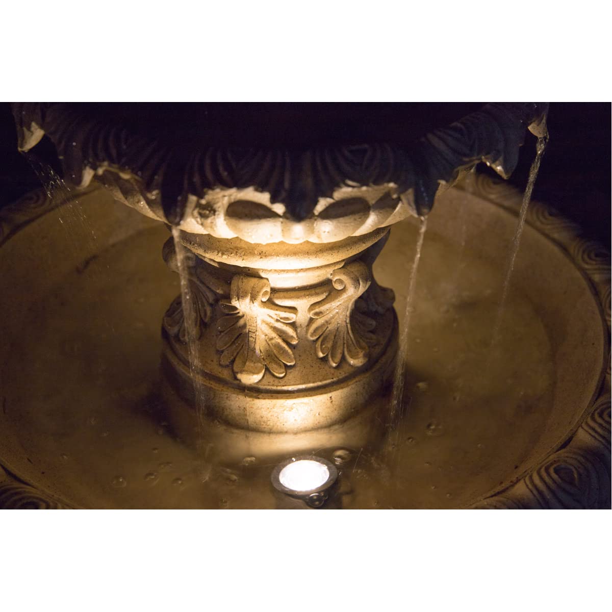 Kenroy Home 51010SNDST Ibiza Classic Outdoor Floor Fountain, Sandstone, 45 Inch Height, 25.5 Inch Width, 25.5 Inch Depth
