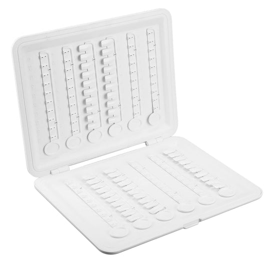 Nail Book, White Plastic 120 Colors Nail Color Display Book Disassemble Nail Display Book Nail Color Swatches Nail Art Book with 120Pcs Nail Tips for Manicure Salon Studio