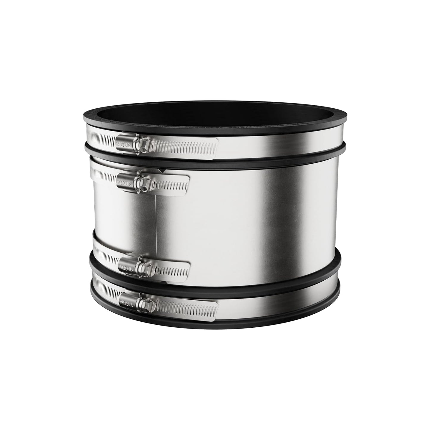 Fernco 1002-64RC Shielded PVC Pipe Coupling for Clay to Cast Iron, Plastic or Steel Plumbing Connections