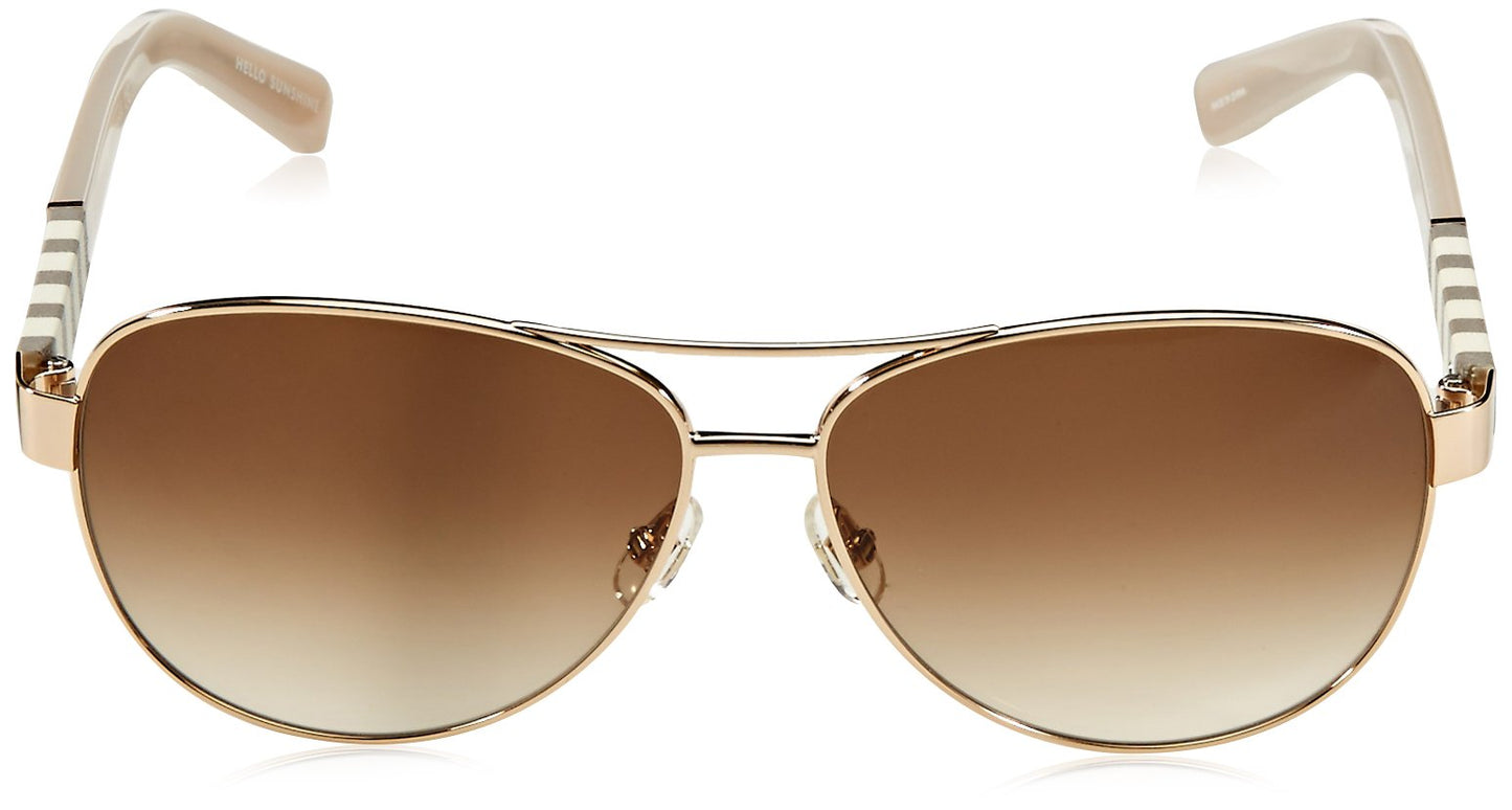 kate spade new york Womens Dalia/S Us Pilot Sunglasses, Gold, 58mm