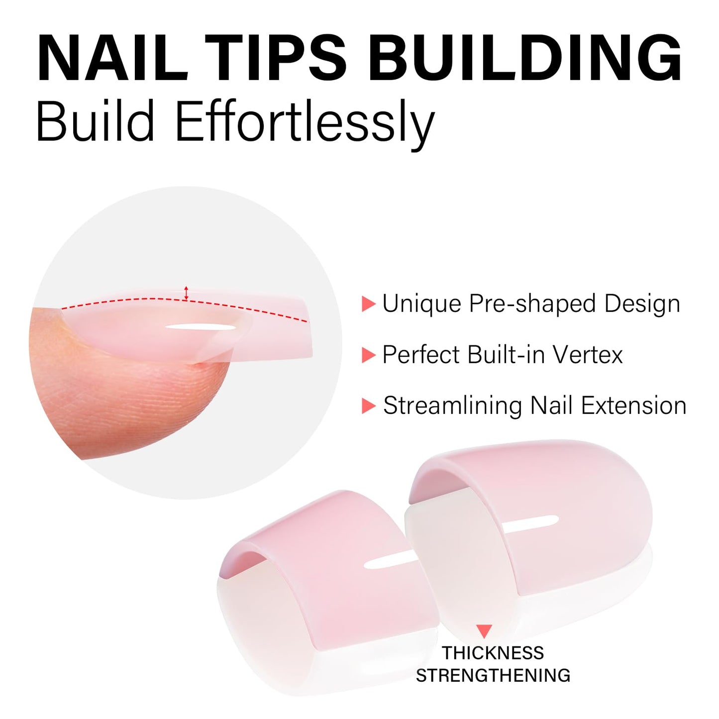 AILLSA RealFit Nude Pink Press On Nails Short Coffin - Long Lasting Pre-Shaped Natural False Nails, Fake Nails Extensions for Salon Home DIY Gifts 150 PCS