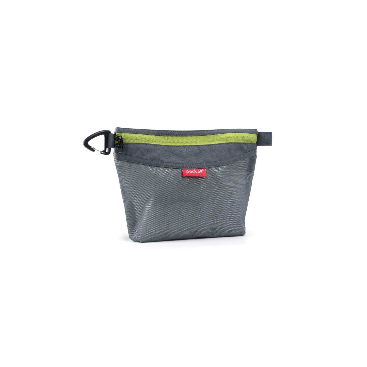 pack all Water-resistant Material Zipper Pouch, Mesh Zipper Bags for Storage, Travel, Office (Gray, Small)