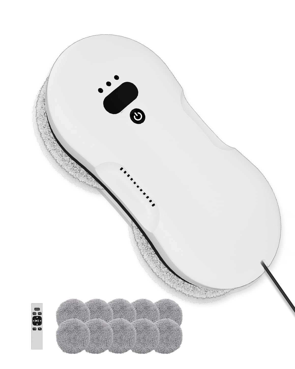 EAEGE Window Cleaning Robot, Automatic Window Cleaner Robot with Dual Spray, Edge Detection, Intelligent Path Planning, 3000pa Strong Suction, Anti-Drop Protection for Glass