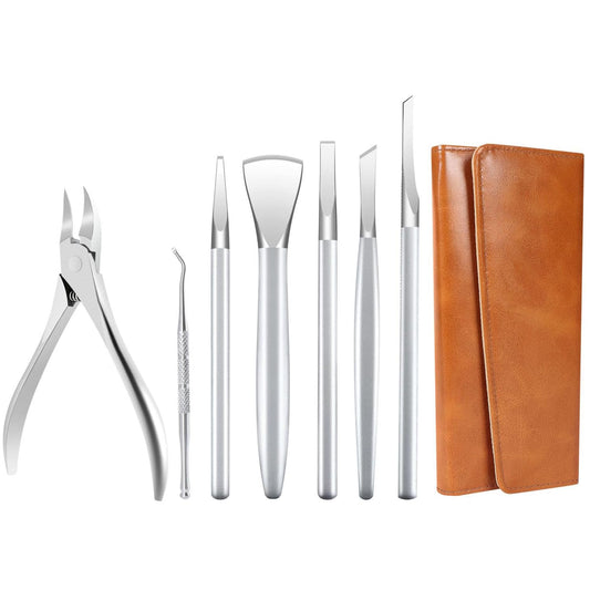 Ingrown Toenail Removal Kit Pedicure Tools for Feet Professional Knife Set Stainless Steel Ingrown Toenail Treatment Calloused Feet Remover Tool (7 Pcs Set)
