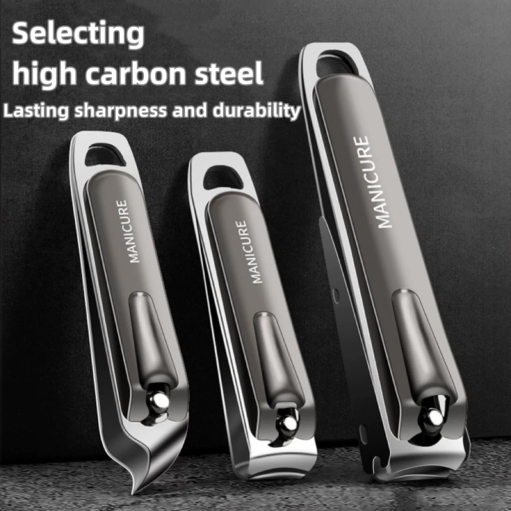 10Pcs high carbon steel Manicure Set Professional Nail Clippers Kit Pedicure Care Tools-Stainless Steel Grooming Kit for Travel or Home (Brown)
