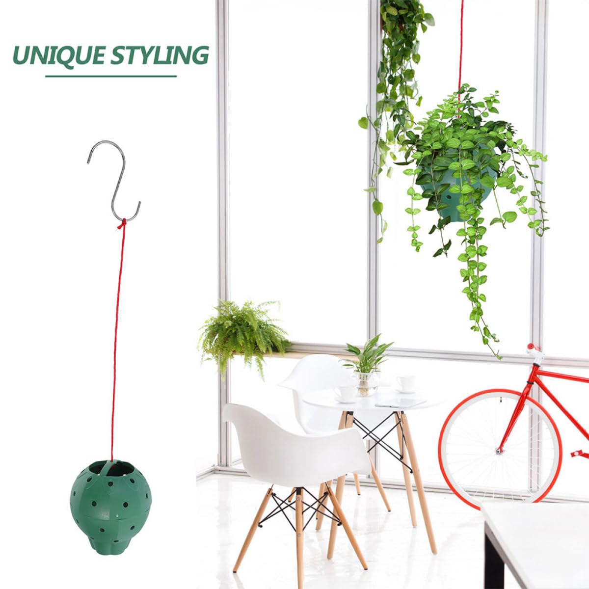 Ciieeo 5pcs Multi-Opening Strawberry Jar Planters Plastic Succulent Plant Pots Hanging Seedling Containers for Indoor Outdoor Gardening and Orchid Planting