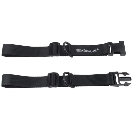 Wisdompro Backpack Chest Strap, Heavy Duty Adjustable Backpack Sternum Strap Chest Belt with Quick Release Buckle for Hiking and Jogging - with Slide Locks (Black)