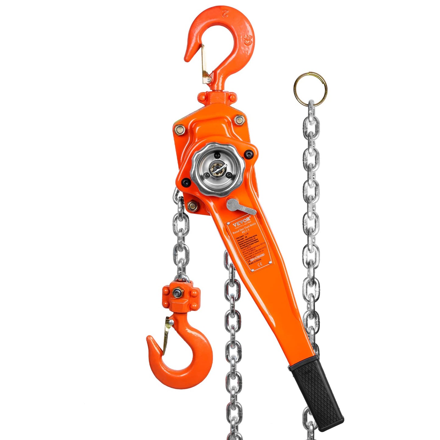 VEVOR Manual Lever Chain Hoist Bundle - 3 Ton 6600 lbs 20 FT & 1.5 Ton 3300 lbs 10 FT Capacity