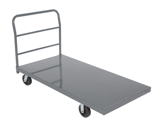Vestil ECSPT-3060 Steel Smooth Deck Platform Truck 30 in. x 60 in. 2000 Lb. Capacity Gray