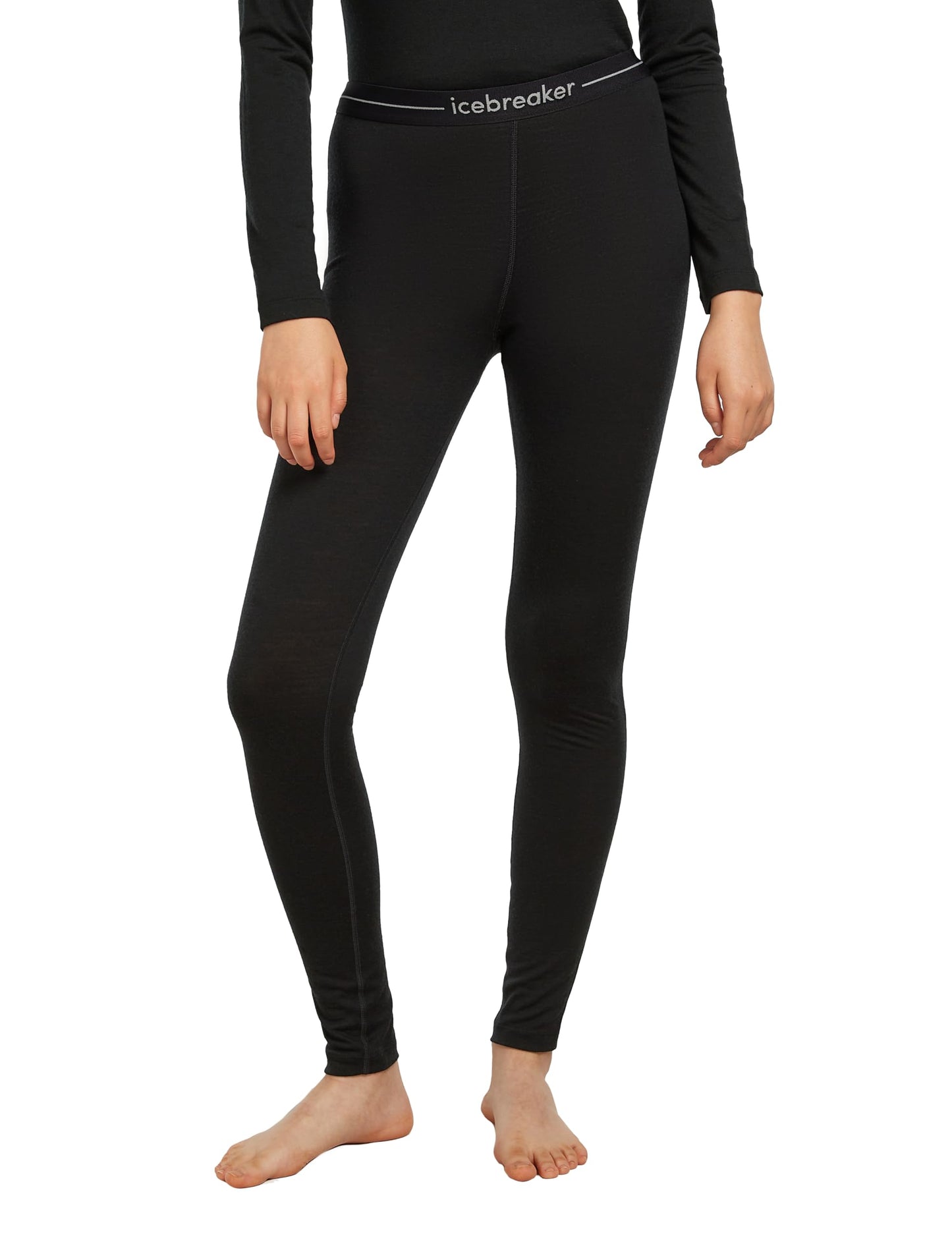 Icebreaker Women's Merino 200 Oasis Thermal Leggings - Black - Medium