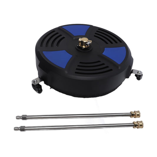 TRELVEX 16 Pressure Washer Surface Cleaner with 3 Wheels 4000psi Max Pressure 1 4 Connector Stainless Steel Driveway Power Washer Attachment for Concrete Patios Walkways Deck and Driveways
