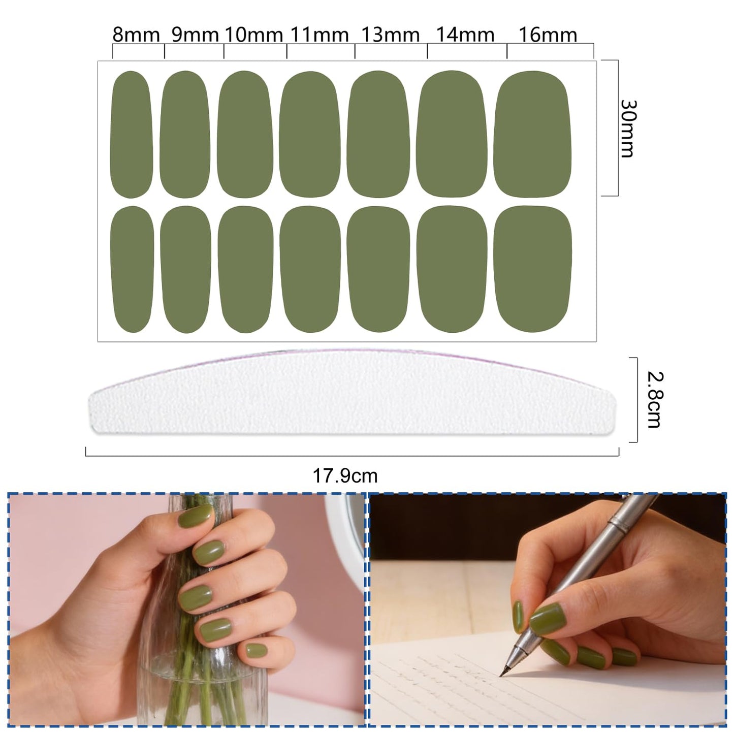 YECIRALA 20 Sheets 280 Pcs Candy Color Nail Polish Stickers Full Nail Wraps for Women, Cute Solid Gel Nail Strips Stick On Nails Polish Wraps for Nails Designs Fingernail Stickers Gel Polish Stickers