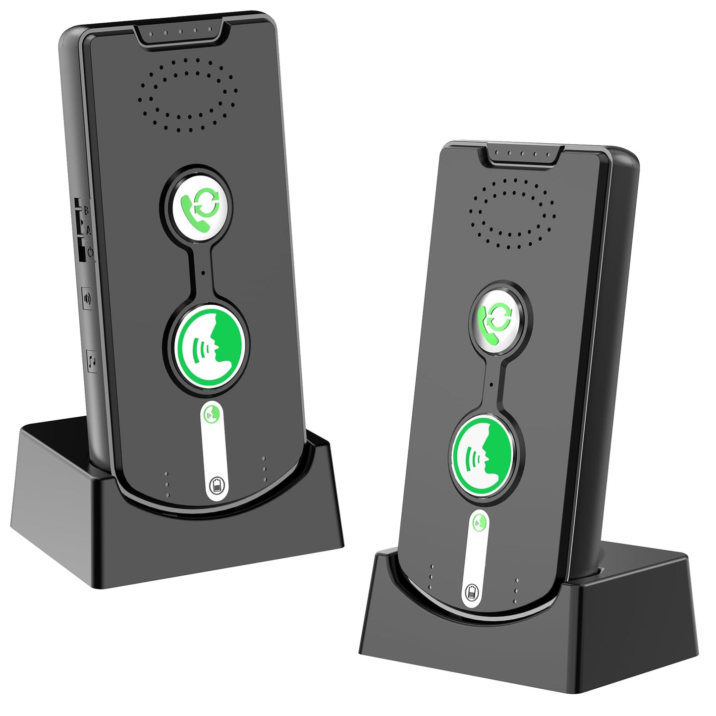 2 Way Wireless Intercom System for Home, 1/2 Mile, Full Duplex 2-Way Radio Hands Free, Rechargeable, 120H Standby,Volume Control - Room to Room, Elderly Care, Indoor Outdoor,Use for Business, Offices