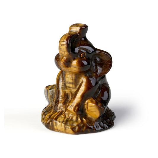 ZHIYUXI Brown Elephant Gifts for Women Encouraging Elephant Decor Lucky Cute Elephants Figurine Inspirational Gifts for Women