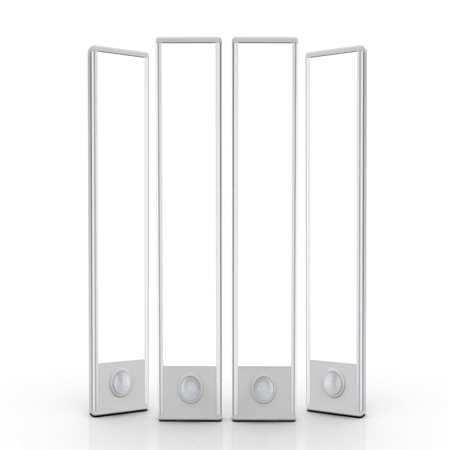 Under Cabinet Lighting, 4 Pack Motion Sensor Light Indoor, Wireless USB Rechargeable Magnetic Closet Lights, 32 LED Under Counter Lights for Kitchen, Wardrobe, Hallway, Stairs, 8 inch White Light
