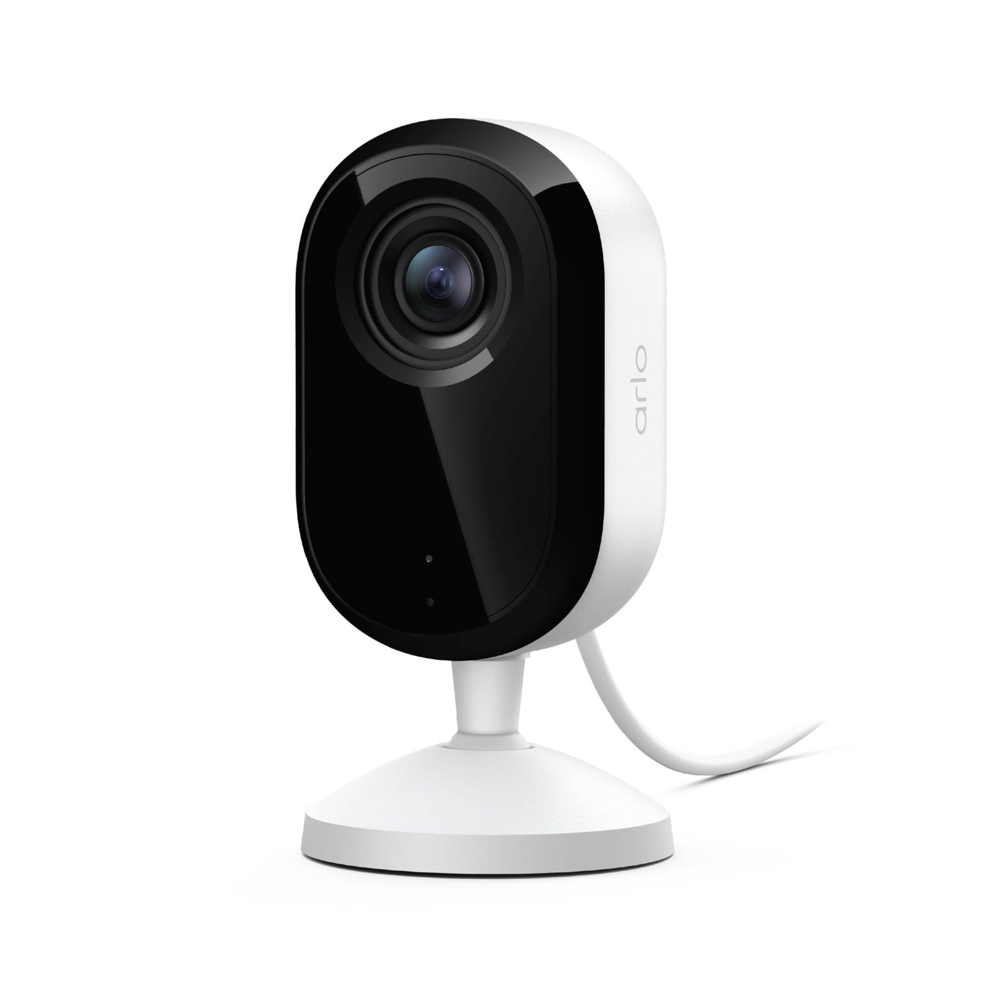 Arlo Essential Indoor Security Camera 2K (3rd Gen, 2025 Release) - Wired Plug-in Power, Person Recognition, Animal Detection, 1-Month Trial of Secure Plan, Automated Privacy Shield, 1 Cam, White