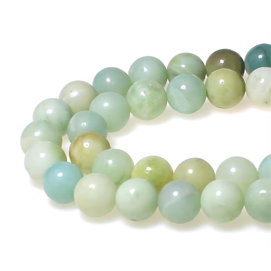 MJDCB Natural Stone Beads Multicolor Amazonite Round Loose Beads for Jewelry Making DIY Bracelet Necklace (10mm)