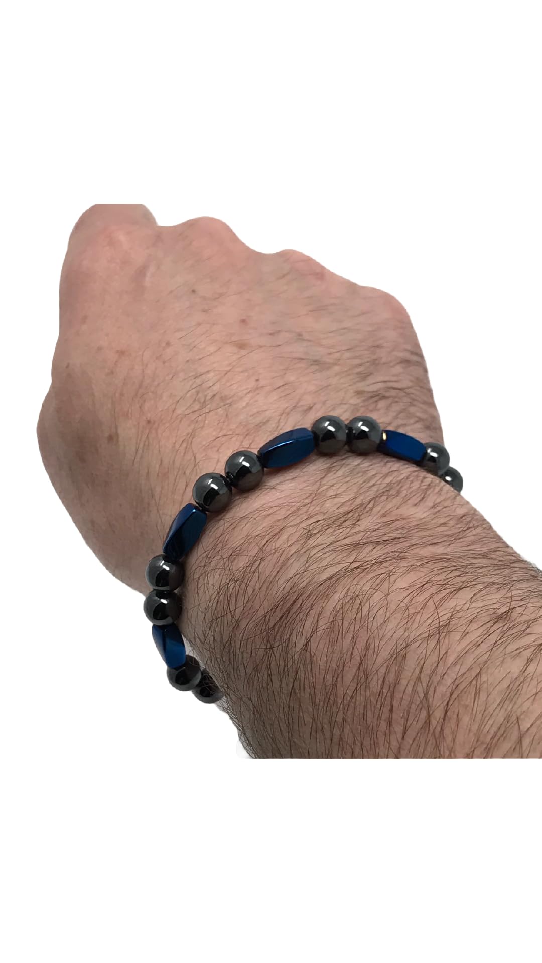High Power Magnetic Hematite Bracelet (8.75 Inches)
