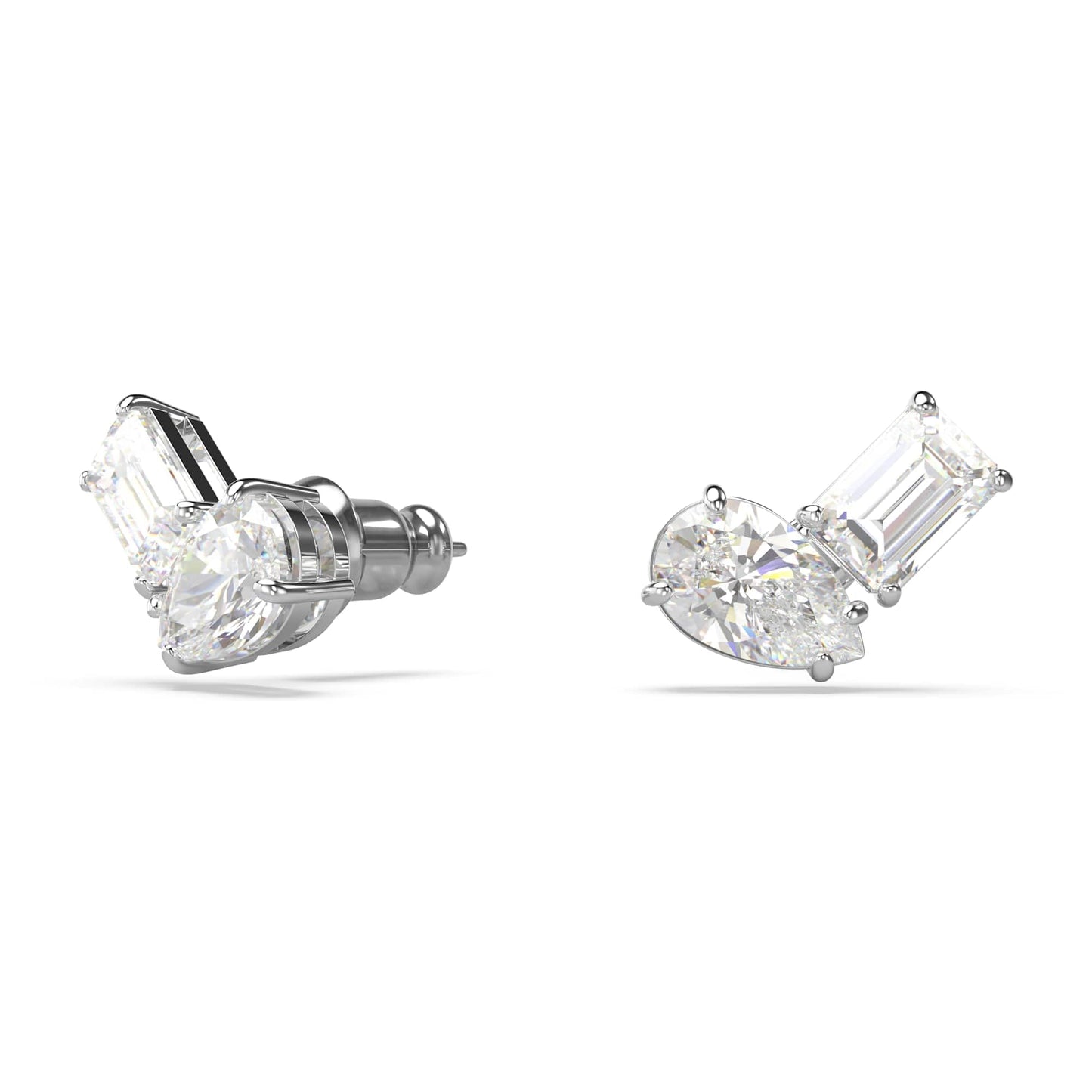 Swarovski Mesmera set, Pear cut, Octagon cut, White, Rose gold-tone finish