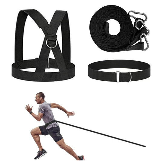 OYINDIZ Sled Workout Equipment, Harness Set for Training Outdoor, Tire Pulling Fitness Resistance Full Body Physical Exercise Football Men and Women