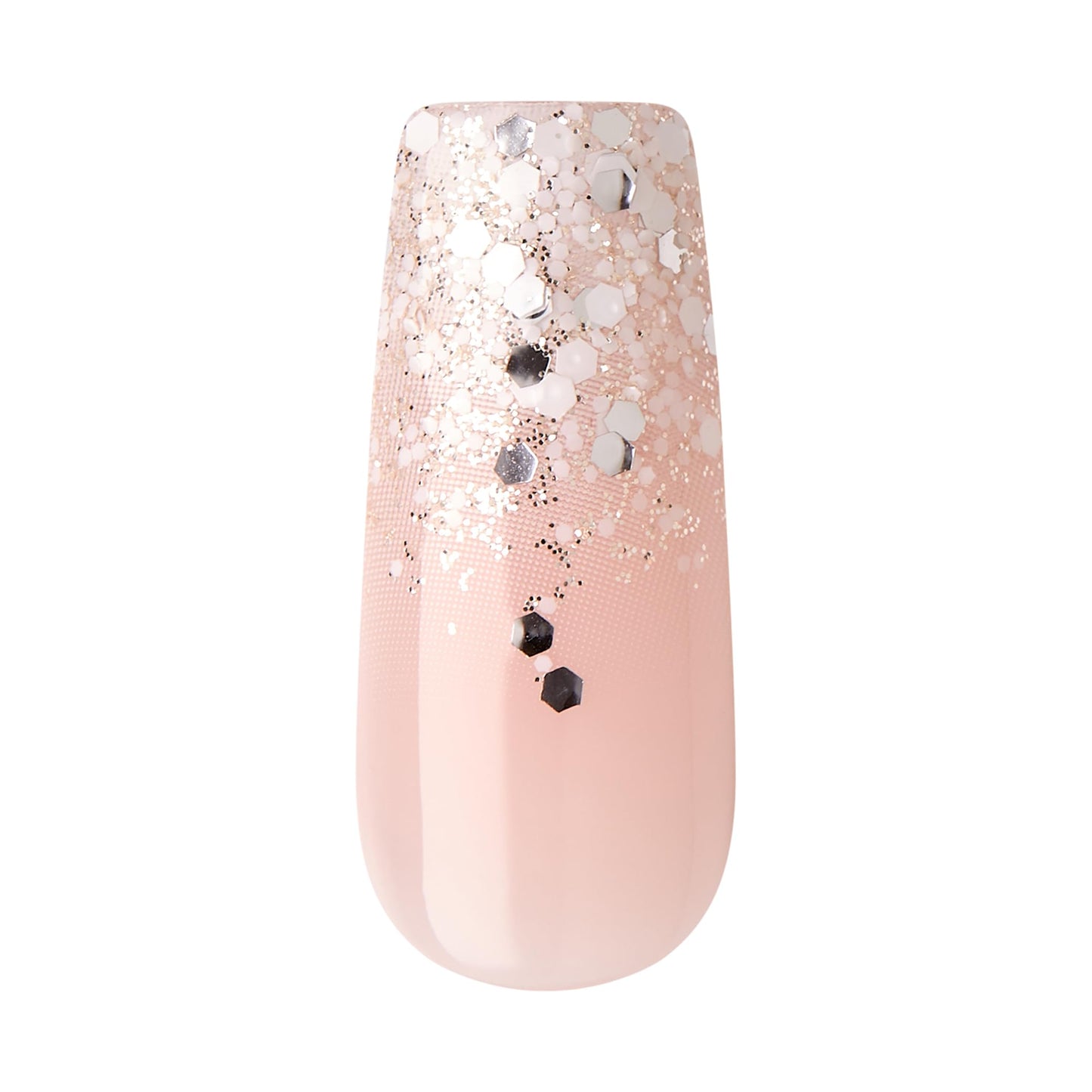 KISS Classy Premium Press On Nails, 'Stunning!', French, Long Length, Square Shape, Includes 30 Fake Nails, 2g Pink Gel Nail Glue, 1 Manicure Stick, 1 Mini File (Pack of 2)