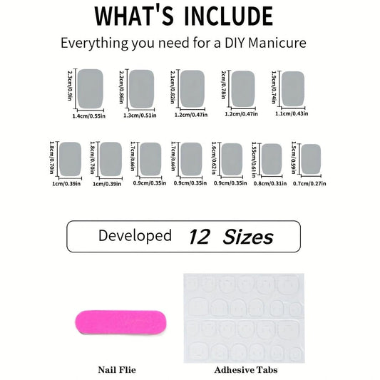 plalely Press on Nails Short Square,Handmade Acrylic Fake Nail with Designs，Short Press on Nails for Women 24pcs