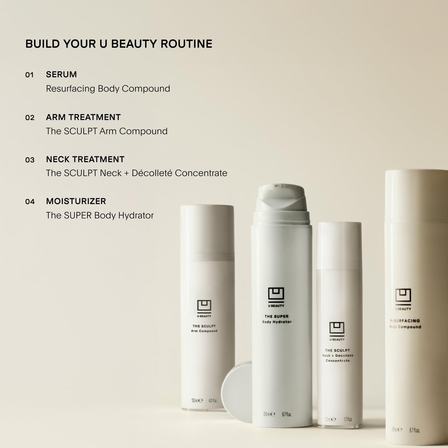 U Beauty The SUPER Body Hydrator - Mega-Dose Hyaluronic Acid Body Moisturizing Cream with Niacinamide and Squalane for Smooth, Bright, and Renewed-Looking Skin For Up To 48 Hours - 6.7 fl oz