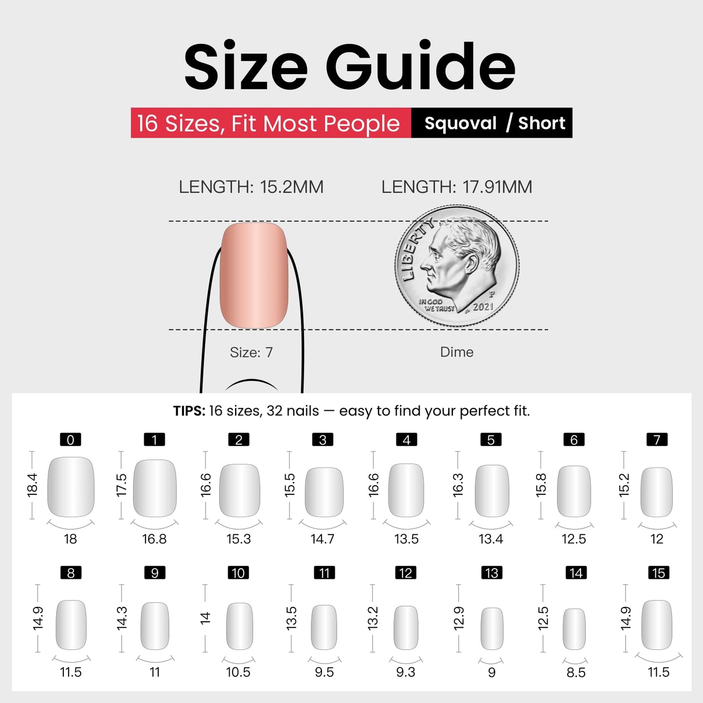 CurvLife Press on Nails Short Square Acrylic Fake Nails with Apricot Design Full Cover False Nails Glossy Nude Glue on Nails Artificial Stick on Nails for Women (Clean Milky Nude)