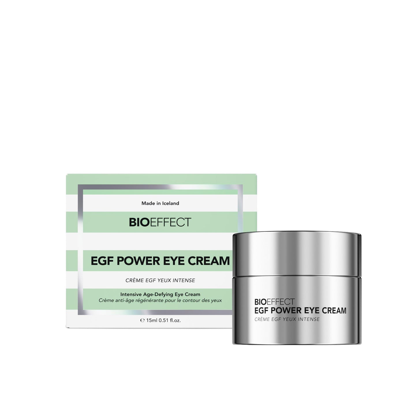 BIOEFFECT EGF Power Eye Cream | Intensive Age-Defying Eye Treatment with Epidermal Growth Factor + Bakuchiol + Niacinamide for Wrinkles, Dark Circles & Puffiness | 15 mL / 0.51 oz
