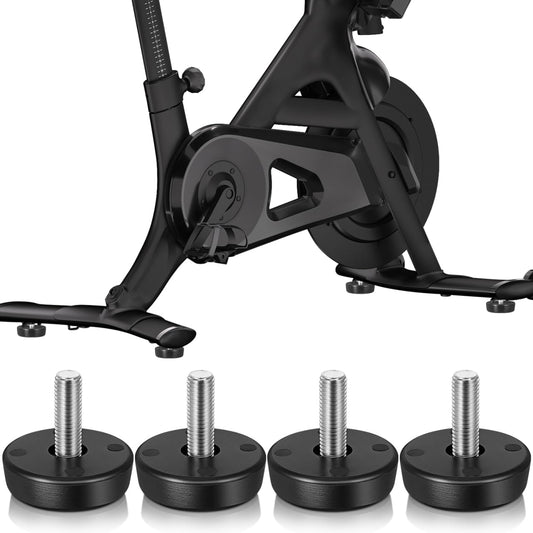 Milisten Adjustable Feet for Treadmills 4 Pcs Fitness Equipment Installation Screws with Thumb Bolts for Home and Gym Use Prevents Shaking and Ensures Stability