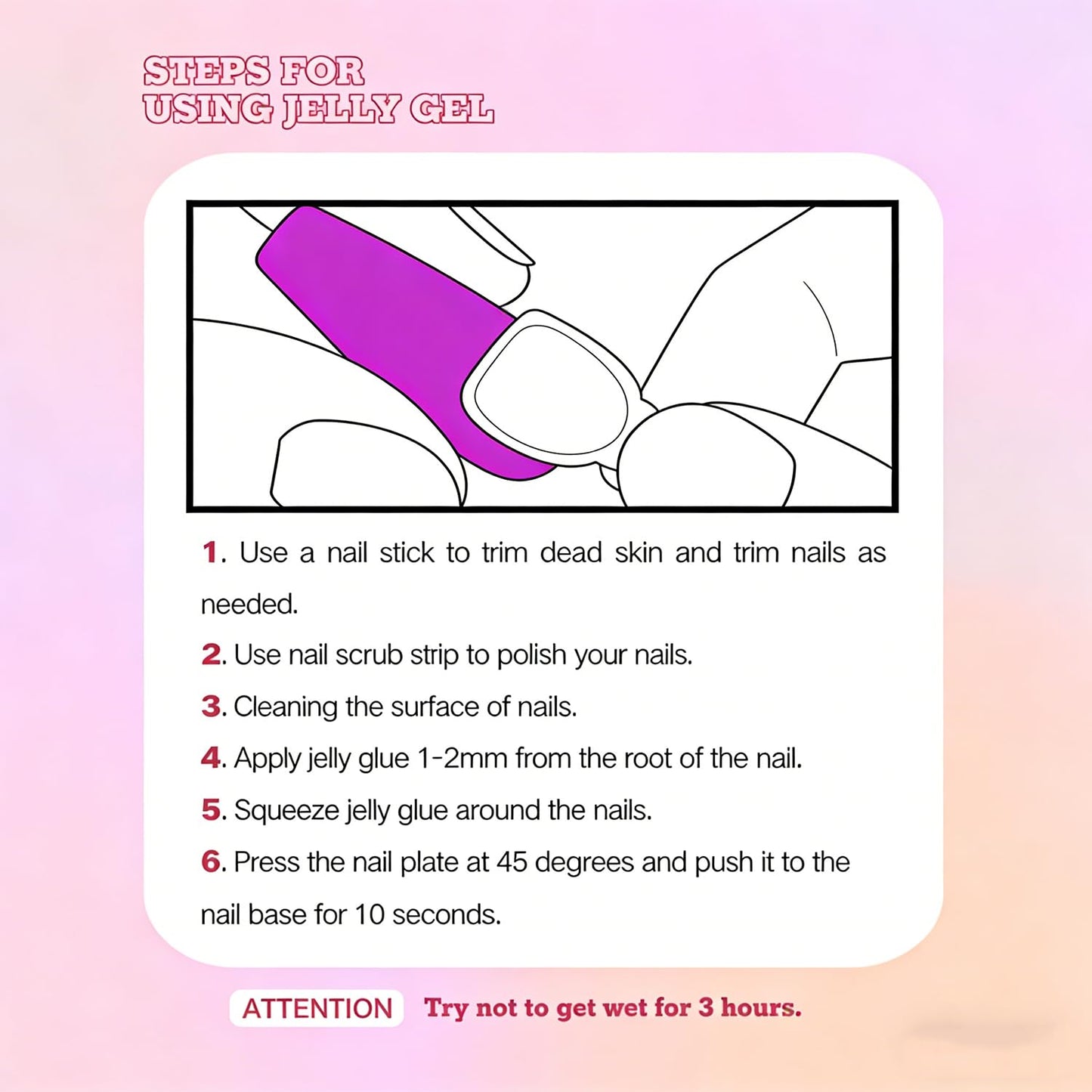 Handmade Press on Nails Square Shape Luxury Medium Handmade Nails with Flower & Starfish Design Pink Gradeint French Tip False Nails Muti-Layer Gel Stick on Nail for Women 10Pcs (M)