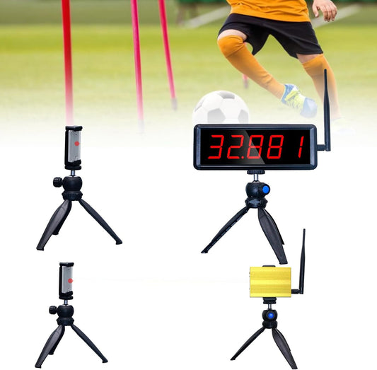 Ousmile Wireless Laser Timer for Sprints, Stopwatch for Track 40 60 Yard Dash, Laser Sprint Timer System, Race Clock for Running/Track Field/Speed Tranning