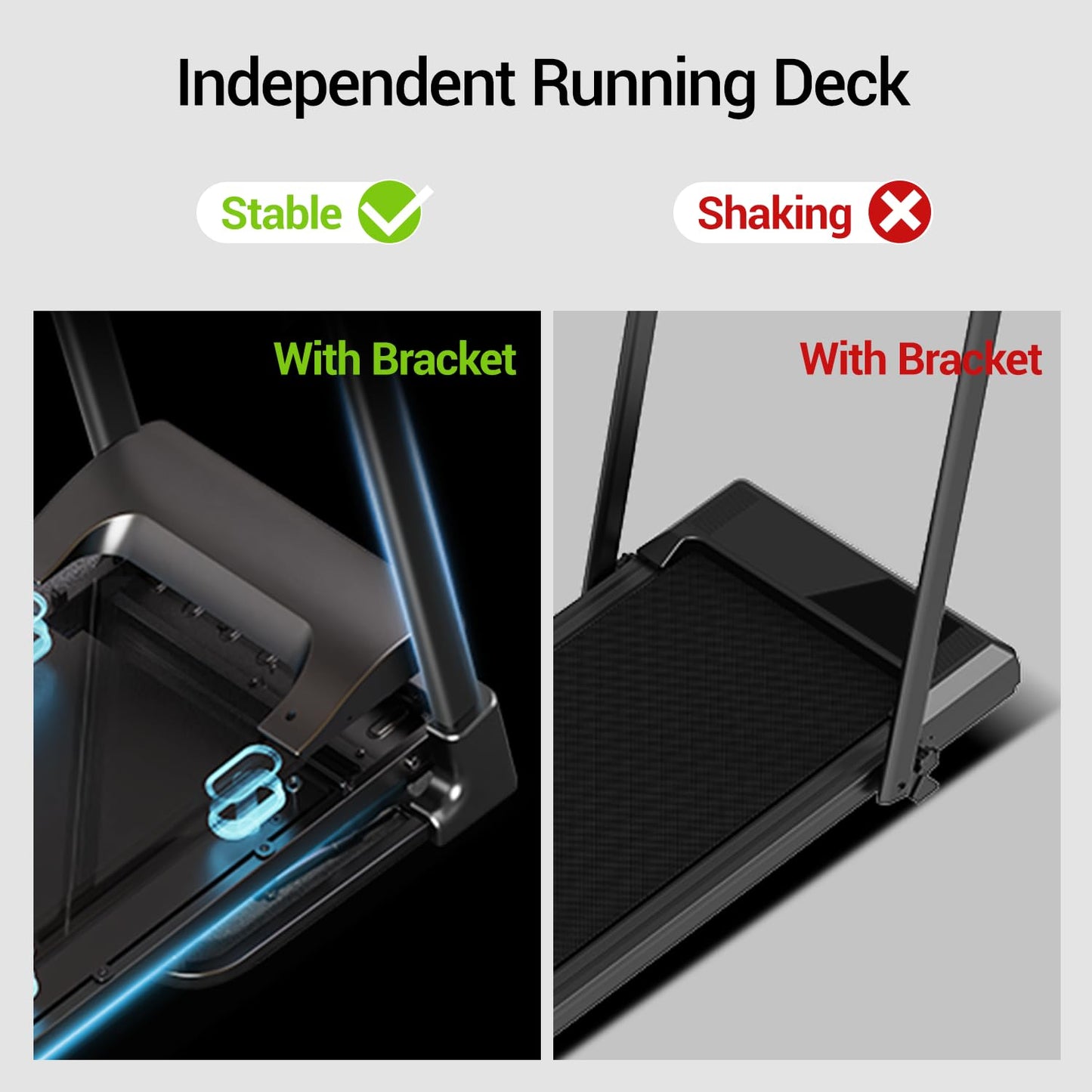 Treadmill with 3-Level Incline for Home and 3.0 HP Quiet Brushless, 8.7 MPH, 300 lbs Capacity